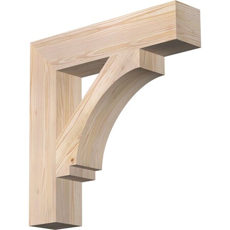 Ekena Millwork Imperial Block Smooth Bracket, Douglas Fir, 5 1/2"W x 28"D x 28"H BKT06X28X28IMP05SDF